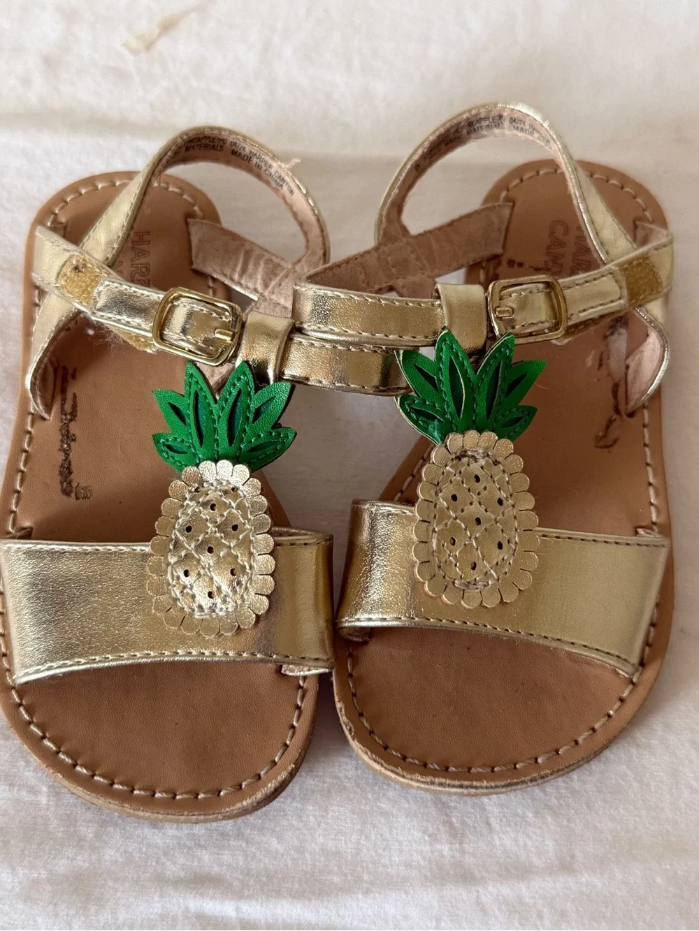 Toddler Girl Summer Sandals - Jelly and gold